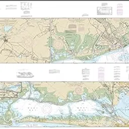 NOAA Chart 11322-Intracoastal Waterway Galveston Bay to Cedar Lakes by East View Geospatial-image-1