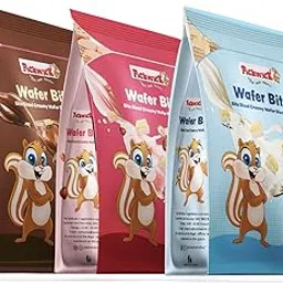 PICKWICK Bite-Sized Creamy Wafer Biscuit Variety Pack | Premium Assorted Mix of Chocolate, Strawberry & Vanilla Crispy Wafers | 120g x 3 Pack-picture-48