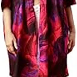 navyasa by liva navyasa Purple Liva Twill Abstract Print Shrug-picture-50