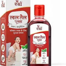 Agrow Ayurvedic Lal Tail for New Born Babies | Baby Massage Oil with Natural Ingredients – (Pack of 2)200ML-picture-41