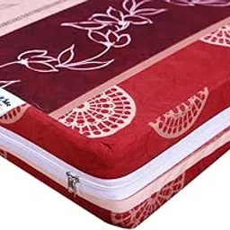 CheckMe Glace Cotton Mattress Protector/Bed Cover, Breathable Mattress Cover King Size Bed with Zip/Chain 72x78x8 Inch, 6x6.5 Feet, Multicolor-picture-22