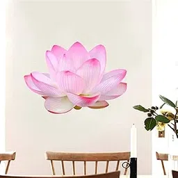 Rawpockets Decals ' Divine Lotus Flower ' Medium Size Acrylic Wall Sticker (Wall Coverage Area - Height 45 cms X Width 60 cms)(Pack of 1)-picture-11