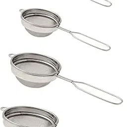 Tea and Coffee Strainers (Stainless Steel Pack of 4) Tea Strainer for Kitchen, Chhani for Tea & Coffee, Tea Filter Stainless Steel, Tea and Coffee Strainer Filter with Stainless Steel Mesh-image-66