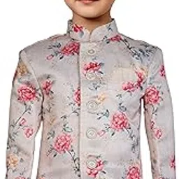 vastramay Boys' Multicolor-Base-Peach Jodhpuri-picture-12