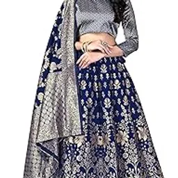 dishwa fashion Gold Print Semi Stitched Lehenga Choli And Dupatta-picture-31
