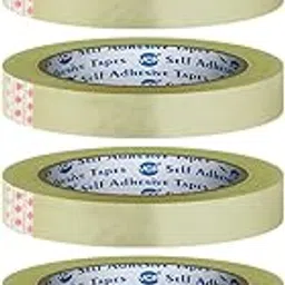 VCR Self Adhesive Transparent Cello Tape - 65 Meters in Length - 12mm / 0.5" Width - 6 Rolls Per Pack - BOPP Industrial Packaging Tape for E-Commerce Box Packing, Office and Home use-image-73