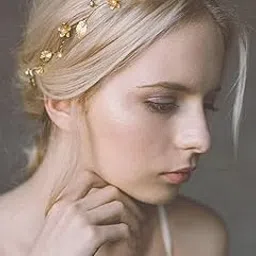 shidara Flower-Leaf Bridal Headpieces for Wedding Headband Bride Hair Pieces Crystal Flower | multi | 1 Pieces-picture-16