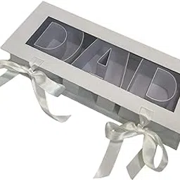 artisoul ARTISOUL® Dad Letter Shaped Empty Flower Box Premium For Anniversary Diy Present Decor White | Home & Garden | Greeting Cards & Party Supply | Gift Wrapping Supplies | Gift Boxes-picture-10