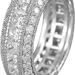 peora Silver Plated Cubic Zirconia Studded Stylish Finger Ring Fashion Jewellery Gift for Women & Girls-picture-25