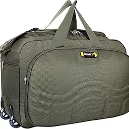 torrento Duffel Fabric Travelling 2 Wheel Bag (Green , 22 Inch)-picture-40