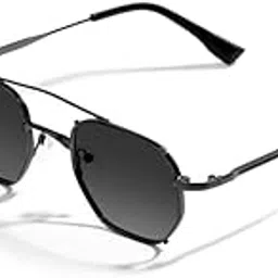 Jason Sunglasses I Polarized I 400% UV Protection I Tinted Metal I Hexagon I Sunglass I Unisex-image-0