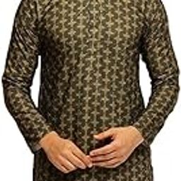 sojanya (Since 1958 Men's Cotton Daman Print Long Kurta|Traditional Outfit for Navratri & Garba Nights-picture-27