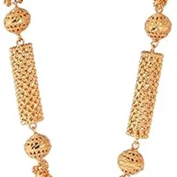 tanvi j Womens Jui Ball Long Chain Gold-Plated-picture-34
