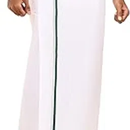 Men white Dhoti - Pack of 1-image-96