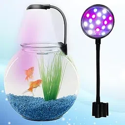 JAINSONS PET PRODUCTS Multicolor Mini Led Clip Lamp|7 Watt Light for Salt Water Coral Small Clip Light for Fish Tank Huayao Hy-130R Plastic, Pack of 1-image-79