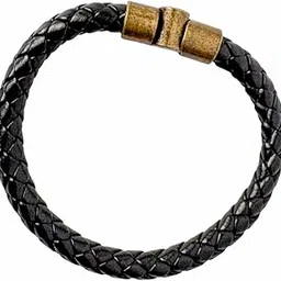 zytoon Men’s Leather Bracelet | Classic Black Braided Wristband for Men & Boys | Stylish, Durable Fashion Jewellery Gift-picture-20