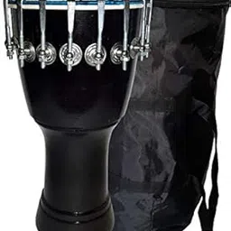 GT manufacturers Free Style Rope|Tuned Djembe|Djembe Drums(8'' Inch head)|Musical Instrument|Percussion Hand Drums|-Black-image-36