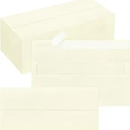 200 Pack #10 Business Envelopes, Self Seal Standard Ivory Envelopes for Secure Business & Legal Mailing, Office, Checks, Letter, Invoices, 4 1/8 x 9 1/2 Inches-picture-34