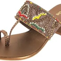 Women Ethnic Embellished Block Heel Sandal-image-23