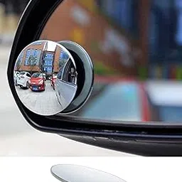 ATEVON 3R-240 Universal Car Blind Spot Mirror Round 2-Pcs – 360° Adjustable Glass Rear View Convex Mirror – Frameless Parking Safety Mirror for All Cars-image-26