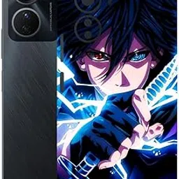 AtOdds - VIVO Y16 Mobile Back Skin Sticker - Lamination - Rear Screen Guard Protector Film Wrap (Coverage - Back+Camera+Sides) (Design - Anime 42)-picture-17