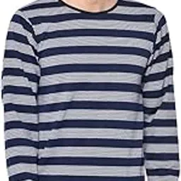 Men Cotton Blended Full Sleeves Round Neck Slim Fit T-Shirts-P1582-picture-55