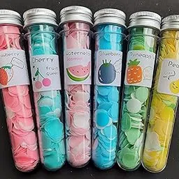 MSGH Flavour Design Tube Shape Bottle Paper Soap Clean Soft Bath For Travel (Pack OF 4) image 1