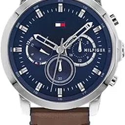 tommy hilfiger Quartz Analog Blue Dial Leather Strap Watch for Men-picture-11