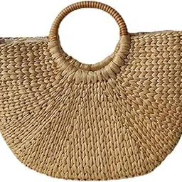 snappsy Woven Bag Handmade Fashionable Hand Woven Beach Tote for Daily Beach Camping L-picture-19