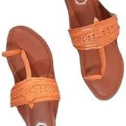 Kolhapuri Chappal for Women Stylish, Flat Fashion Sandals & Ethnic Slippers for Girls & Women|DS_Women Sandals_Brown01_P-image-56