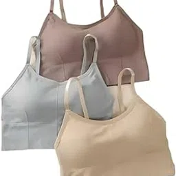 crusila Push Up Wire Free Women Bra – Ultimate Comfort, Seamless Design, Adjustable Fit and Supportive Everyday Wear – Stylish and Breathable Bras for Women and Girls, Sports Yoga Crop Top, Pack of 3-picture-18