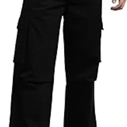 nobero Men's Loose Mid Rise Cargo Pants - Multi-Pocket Oversized Cargos for, Stylish, Comfortable and for Outdoor Workwear-picture-20