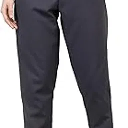 chkokko Women Solid Regular Fit Formal Trouser Greyish Blue 5XL-picture-27