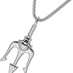Pendant for Men Boys Mens boyfriend gents Boy girls Women Unisex Stainless Steel Fashion poseidon Trident Necklace box Chains Locket Valentine gifts Stylish Titanium silver Chain Pendants 294-image-81