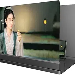 HD Phone Magnifier, Screen Amplifier Enlarger, Universal Mobile Projector For Movies Videos And Gaming, Magnifying Cell, Foldable Stand Supports All Smartphones (Color : Black, Size : 20inch)-picture-21