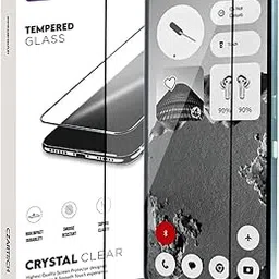 CZARTECH Military-Grade Tempered Glass Screen Protector Compatible for Nothing CMF Phone 2 / Nothing CMF Phone 2 Pro (Black) Edge to Edge Coverage with Easy Installation Kit-image-9