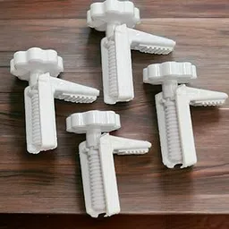 Veayva Premium Commode Raiser Clips/Knobs - Set of 4 | Easy and Secure Attachment for Raised Toilet Seats, White-image-24
