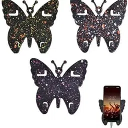 DSNS Wall Mounted Adhesive Remote Control Stand Mobile Phone Holder for Charging AC/TV Storage Box for All Smartphones Pack of 3 (Multi-Colure)-picture-45