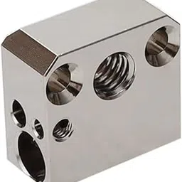 POLISI3D Plated Copper Heater Block High Temperature Ender 3 Heat Block Compatible with MK8 Extruder Ender 3 V2 Pro Ender 5 Plus CR10 S4 S5 3D Printer All Metal Hotend Upgrades-image-52