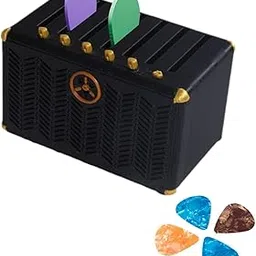 MittiJoy Guitar Pick Holder, Guitar Pick, Compact Guitar Accessories for Easy Storage, Fashion Guitar Pick Box, Black 3D Printed Guitar Picks Organizer, Gift for Music Enthusiasts and Guitar Players-picture-16