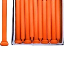 Shiv Enterprises Spell Candles Red Taper Candle Household Candle (Pack of 18) (7 INCH) (Orange)-picture-29