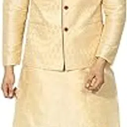 Uri and Mackenzie Men's Kurta Churidar Pyjama with Ethnic Jacket/Waiscoat-picture-16