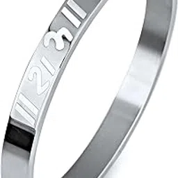 Bracelet for Men Stainless Steel | Shree Ram Kada for men Bracelets | Bracelet for Boys Silver,Kada | Waterproof, Anti-tarnish Bracelet, Rust-free, Skin friendly | 8 mm Bracelets for Men-image-64