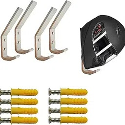 Generic FD-16 Flamingo 4 Set Helmet Holder-Motorcycle Helmet Holder Hook, Wall Mounted, Multipurpose to Hang Helmet, Coat, Laptop, Hand Bag, Backpack, Umbrella-picture-35