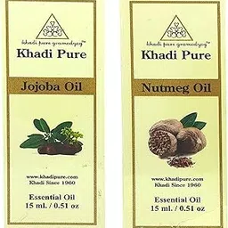 Khadi Pure Jojoba & Nutmeg Essential Oil, 15 Ml (Pack Of 2)-picture-45