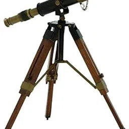 A.N. Survey Instruments Vintage Brass Telescope with Tripod Stand Antique Finish Vintage Nautical-image-14