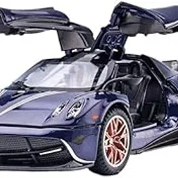 WOUXUN Metal Toy Car Compatible with Pagani Huayra | 1:24 Scale Pull Back Model with Openable Doors, Sound & Light | Racing Car for Kids-picture-14