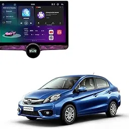 Automobile Villa Gemstone Car Single Knob Stereo 4GB/64GB Ram Display with Android 13, 4K HD Screen,CarPlay&Android Auto, WiFi,LED Controls, Compatible for Honda Amaze Old-picture-23