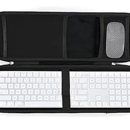 RAIACE Hard Storage Case Compatible with Apple Magic Keyboard + Magic Mouse. (Case Only) - Black-image-9