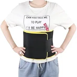 Aibing Tummy Shaper for Women & Men Sweat Slim Belt Tummy Belt Shapewear for Belly. Body Shaper Belt for Stomach Fitness Belt for Exercise & Workout (Yellow)-picture-22